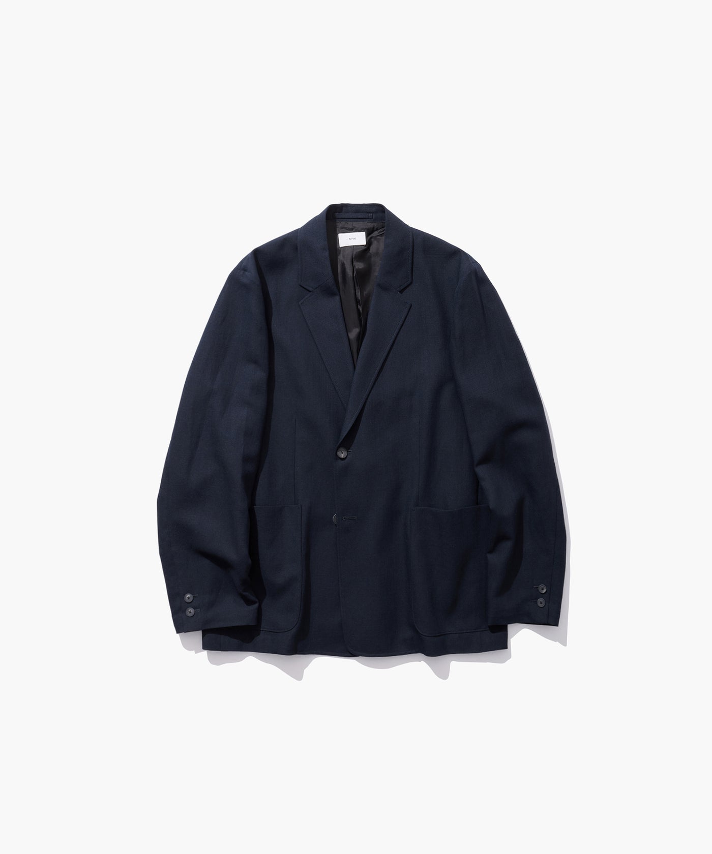 TWIST WOOL LINEN | SEMI DOUBLE JACKET – ATON | エイトン