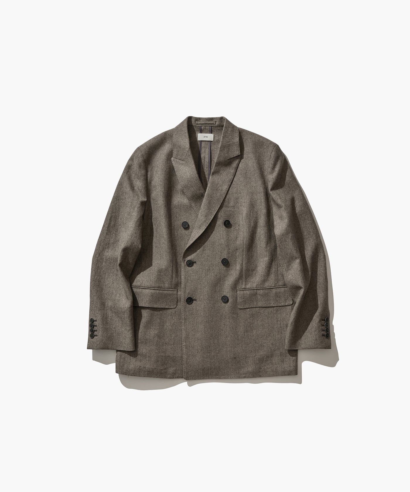 LINEN WOOL TWEED | DOUBLE BREASTED JACKET – ATON | エイトン