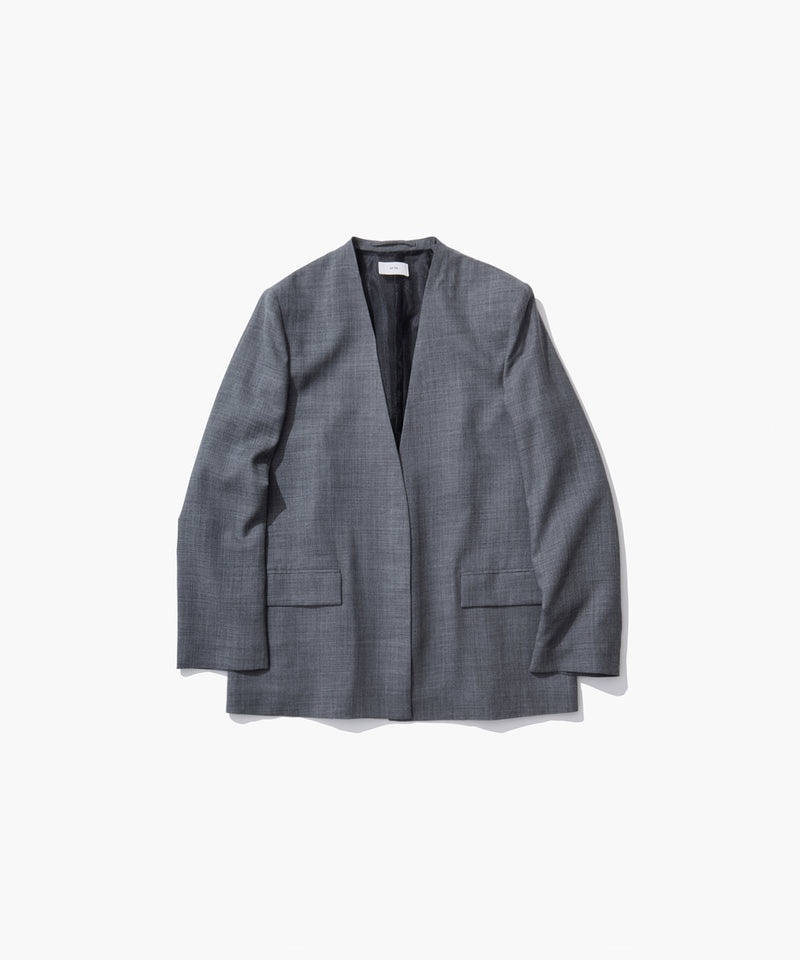 TECHNO WOOL ETERMIN | COLLARLESS JACKET