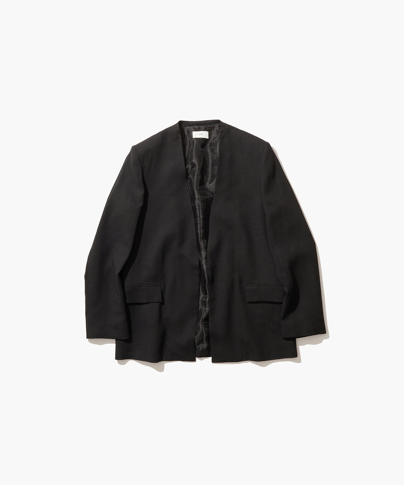 TECHNO WOOL ETERMIN | COLLARLESS JACKET