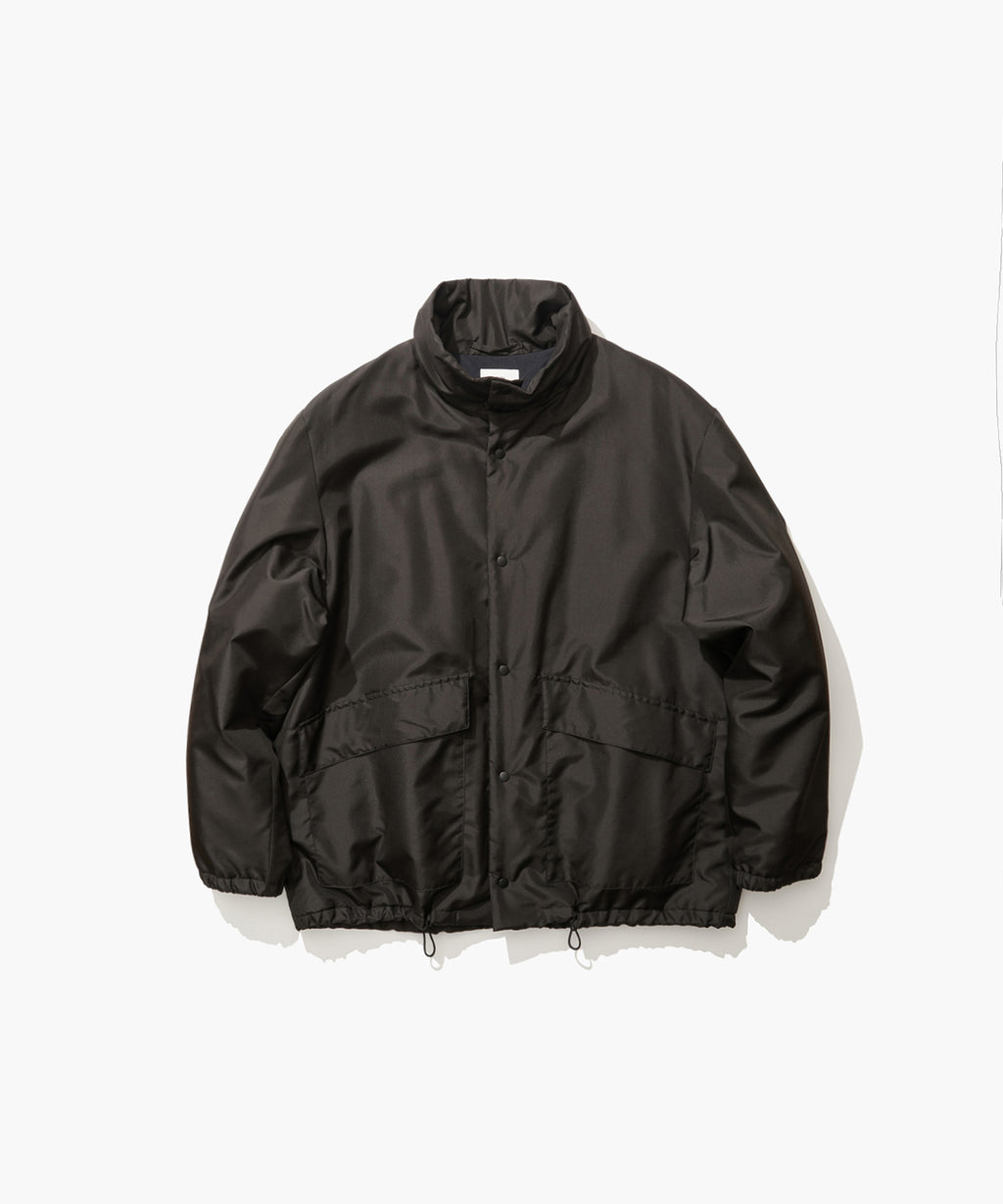 ACRYLIC COATED SILK | PADDED STAND COACH JACKET – ATON | エイトン