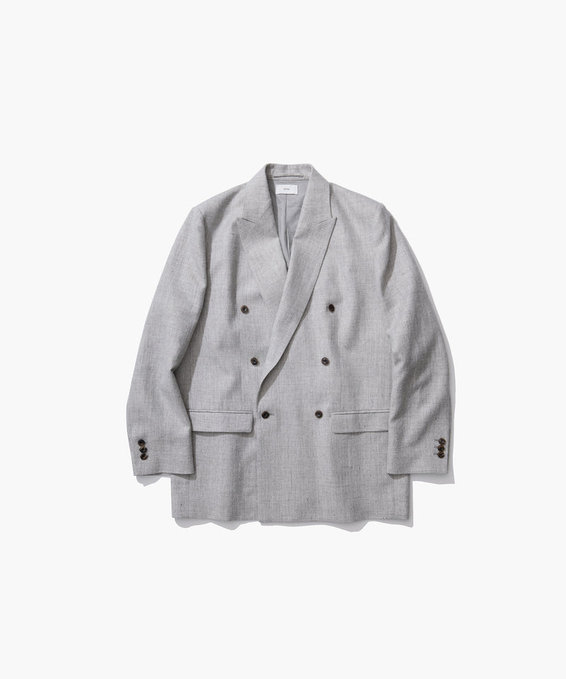 LINEN WOOL TWILL | DOUBLE BREASTED JACKET
