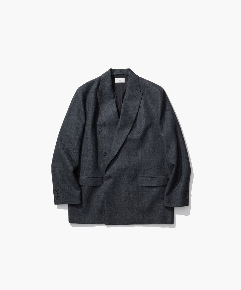 LINEN WOOL TWILL | DOUBLE BREASTED JACKET