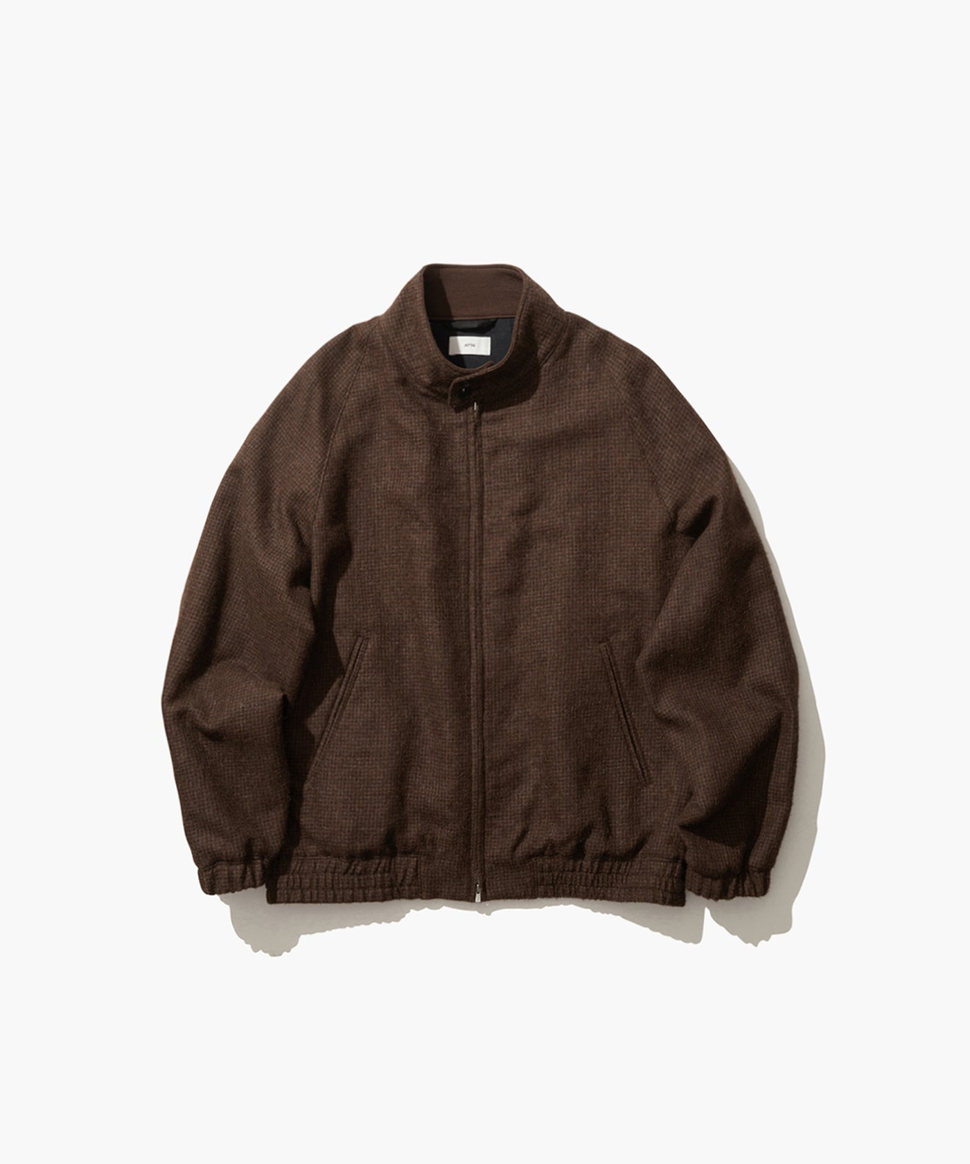 ALPACA HOUND TOOTH | HARRINGTON JACKET – ATON | エイトン