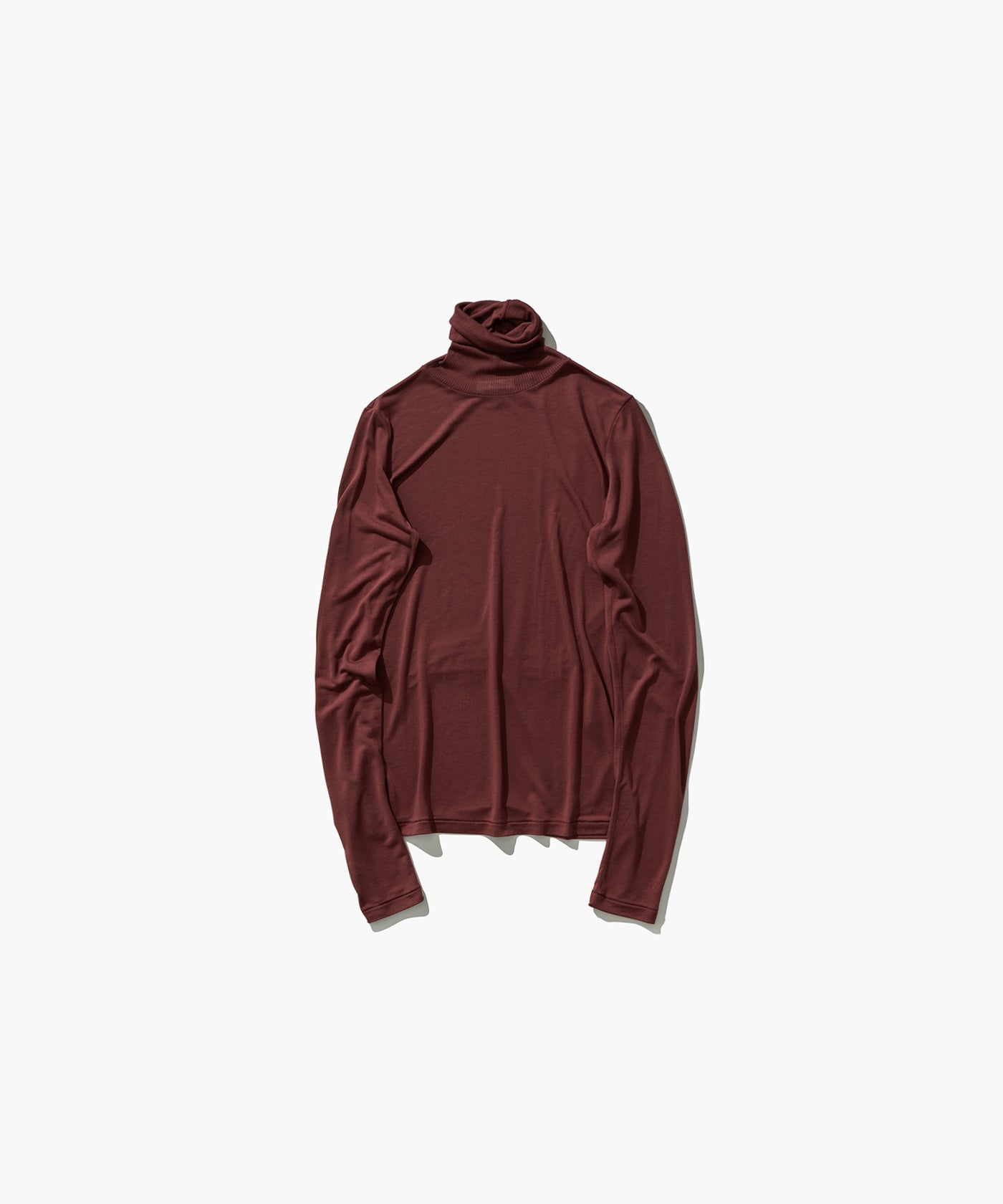 MODAL SILK JERSEY | TURTLE NECK PULLOVER – ATON | エイトン
