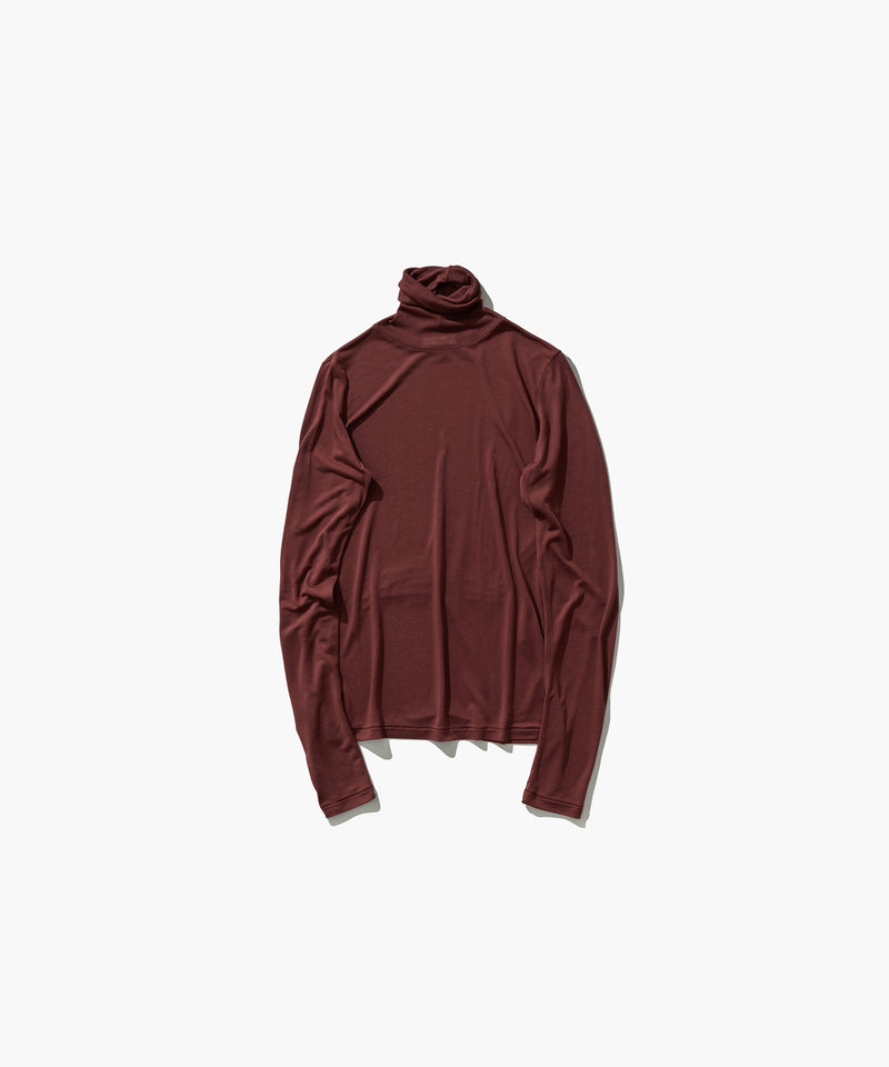 MODAL SILK JERSEY | TURTLE NECK PULLOVER – ATON | エイトン