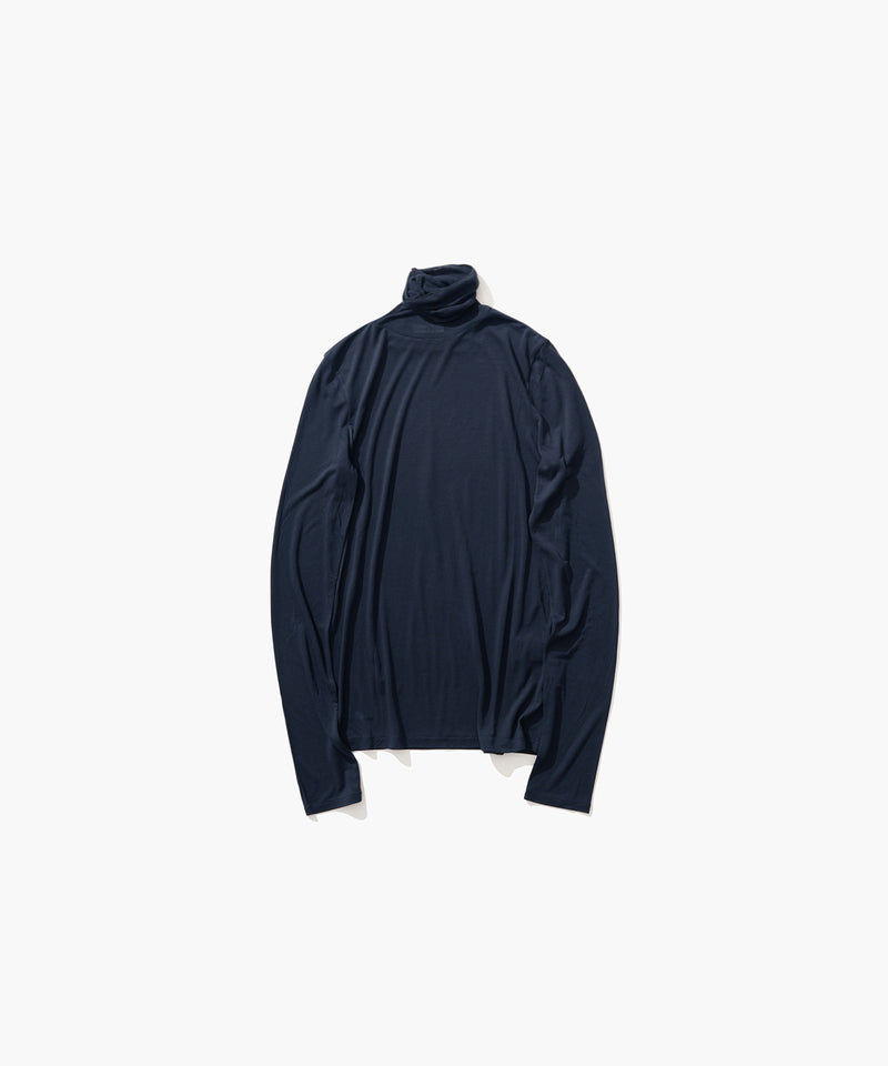 MODAL SILK JERSEY | TURTLENECK PULLOVER