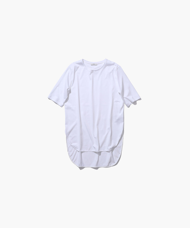 【未使用】エイトン スビンラウンドヘムTシャツ　ホワイト 02