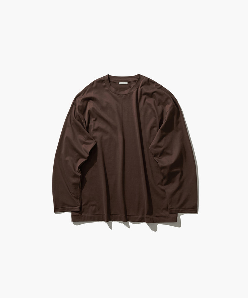 SUVIN60/2 | OVERSIZED LONG SLEEVE T-SHIRT – ATON | エイトン