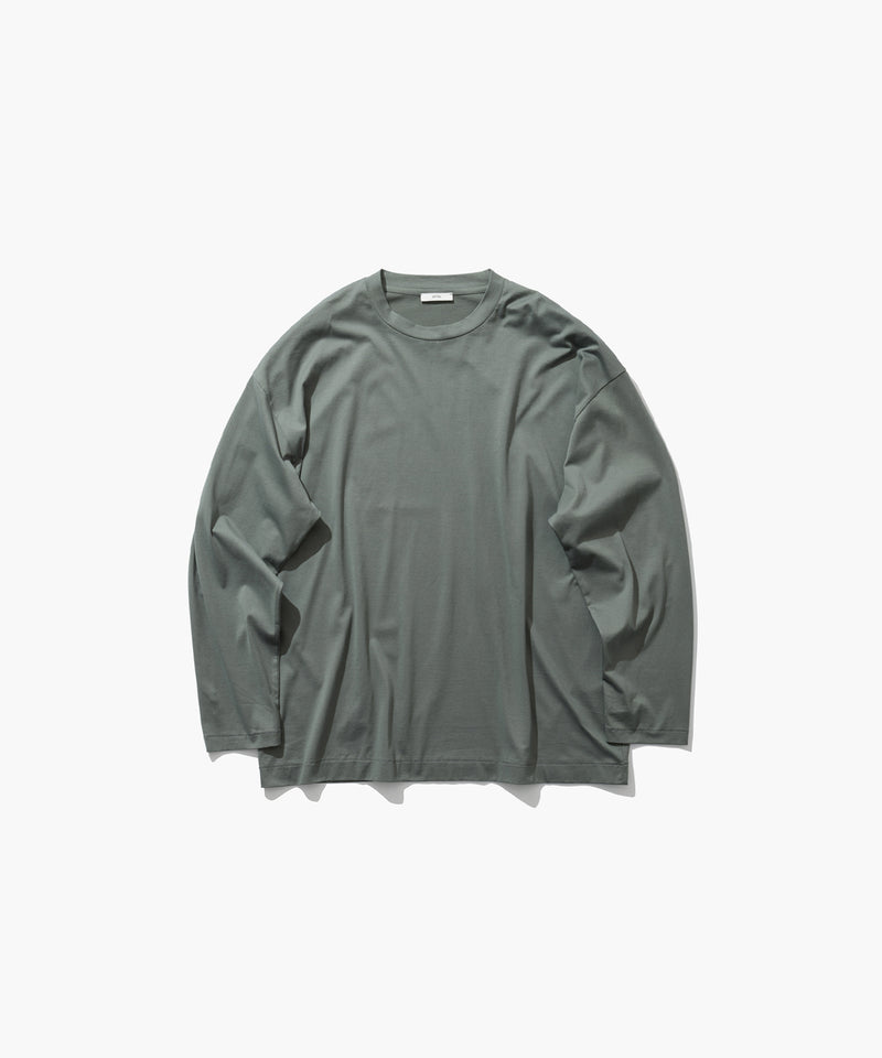 SUVIN60/2 | OVERSIZED LONG SLEEVE T-SHIRT – ATON | エイトン