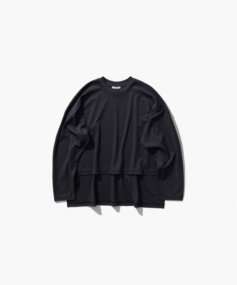 ATON FRESCA SMOOTH Tシャツ チャコールグレー 04 FRESCA SMOOTH | OVERSIZED T-SHIRT – ATON | エイトン