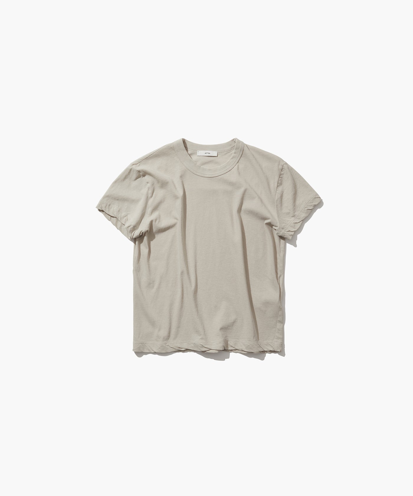 トップス ATON FRESCA SINGLE JERSEY COMPACT TSHIRT FRESCA SINGLE JERSEY | COMPACT T-SHIRT – ATON | エイトン