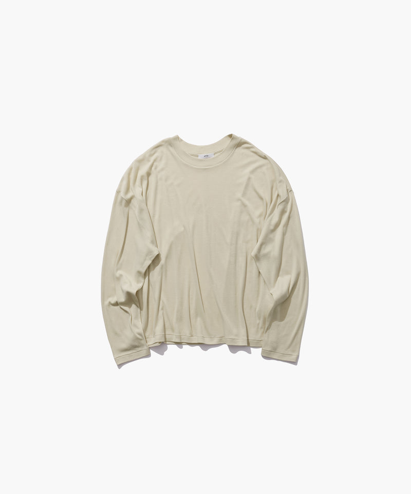 COTTON LINEN FRAISE | LONG SLEEVE T-SHIRT – ATON | エイトン