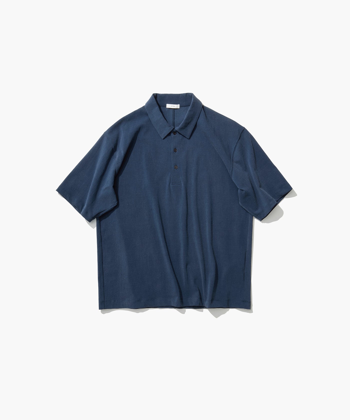 トップス ATON | Fresca Plate Polo Shirt (22SS):02 AGING FRESCA PLATE | LOOSE FIT POLO SHIRT – ATON | エイトン