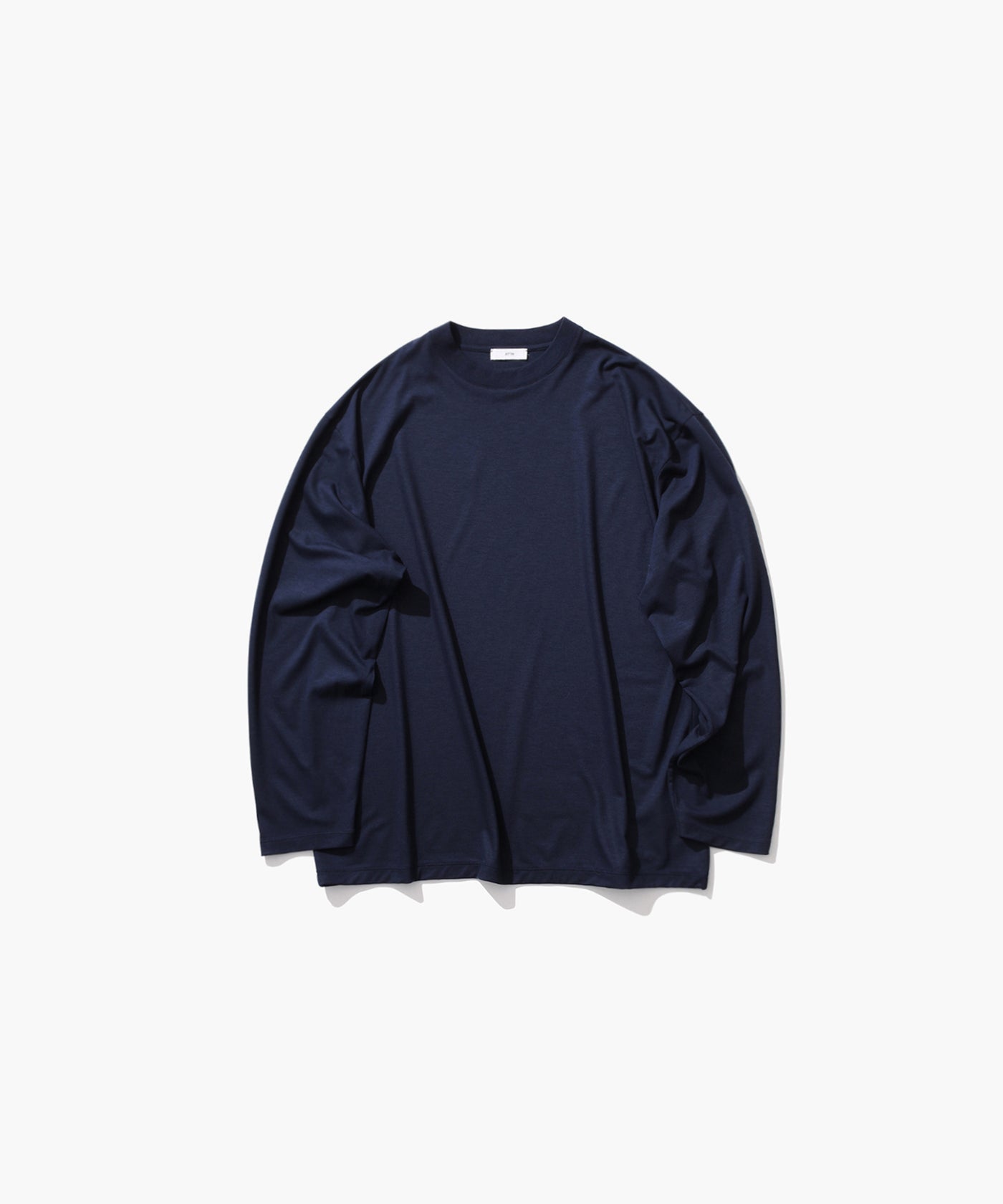 ROYAL WOOL JERSEY | LOOSE FIT LONG SLEEVE T-SHIRT – ATON | エイトン