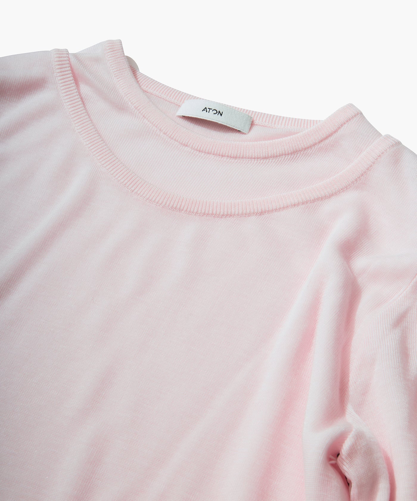 SILK BLENDED CIRCULAR RIB | CREW&CREW LAYERED – ATON | エイトン