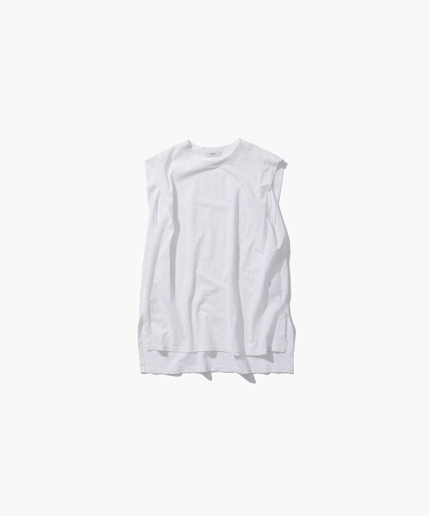 SHRINK FRESCA JERSEY | SLEEVELESS PULLOVER – ATON | エイトン