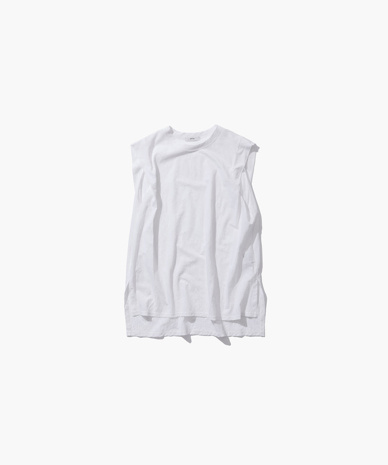 SHRINK FRESCA JERSEY | SLEEVELESS PULLOVER – ATON | エイトン