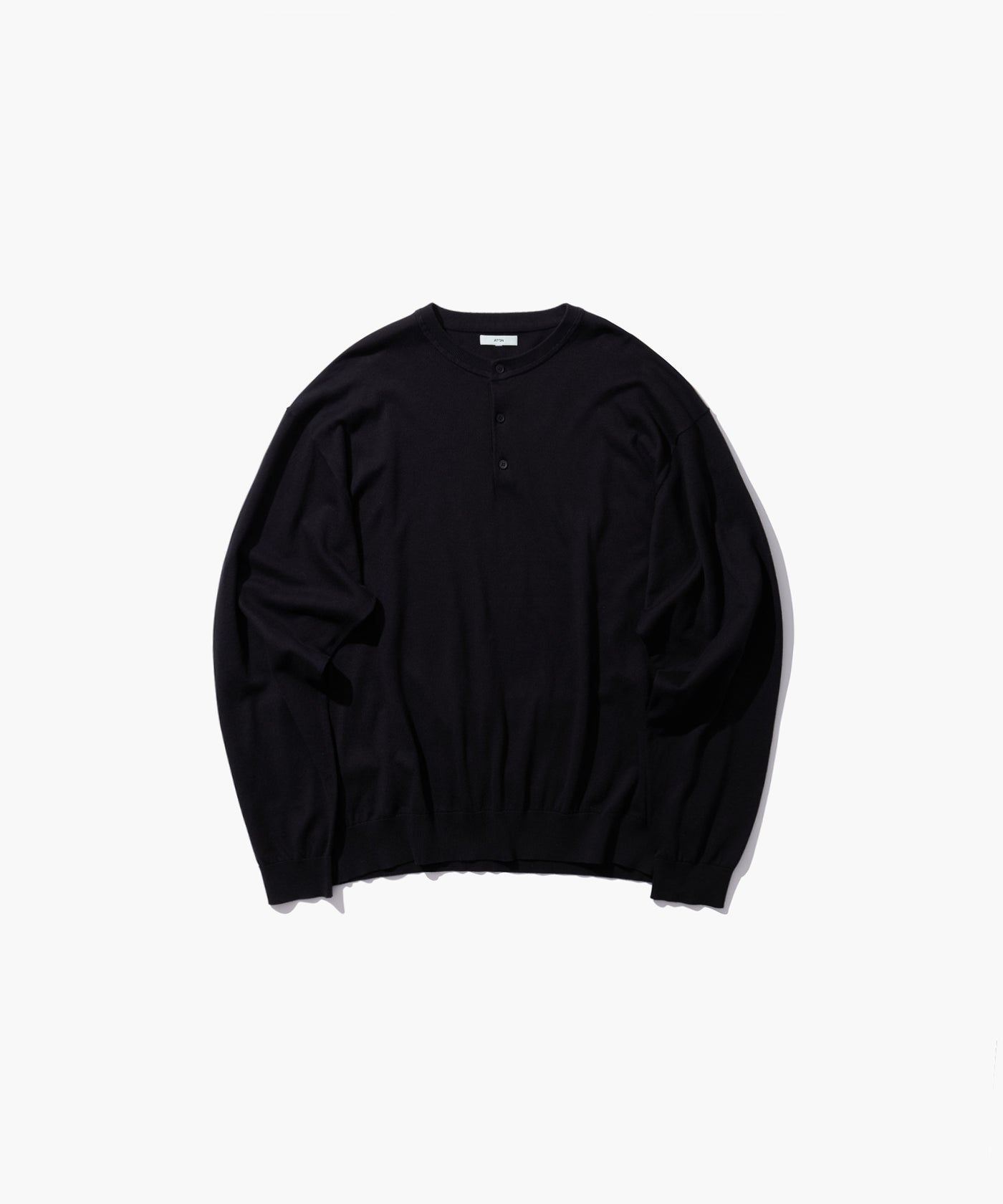 SMOOTH SUVIN | HENRY NECK SWEATER – ATON | エイトン
