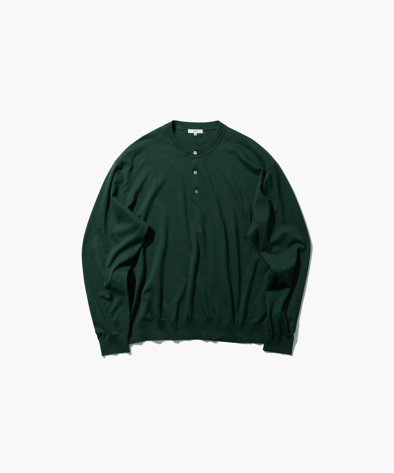 SMOOTH SUVIN | HENRY NECK SWEATER – ATON | エイトン