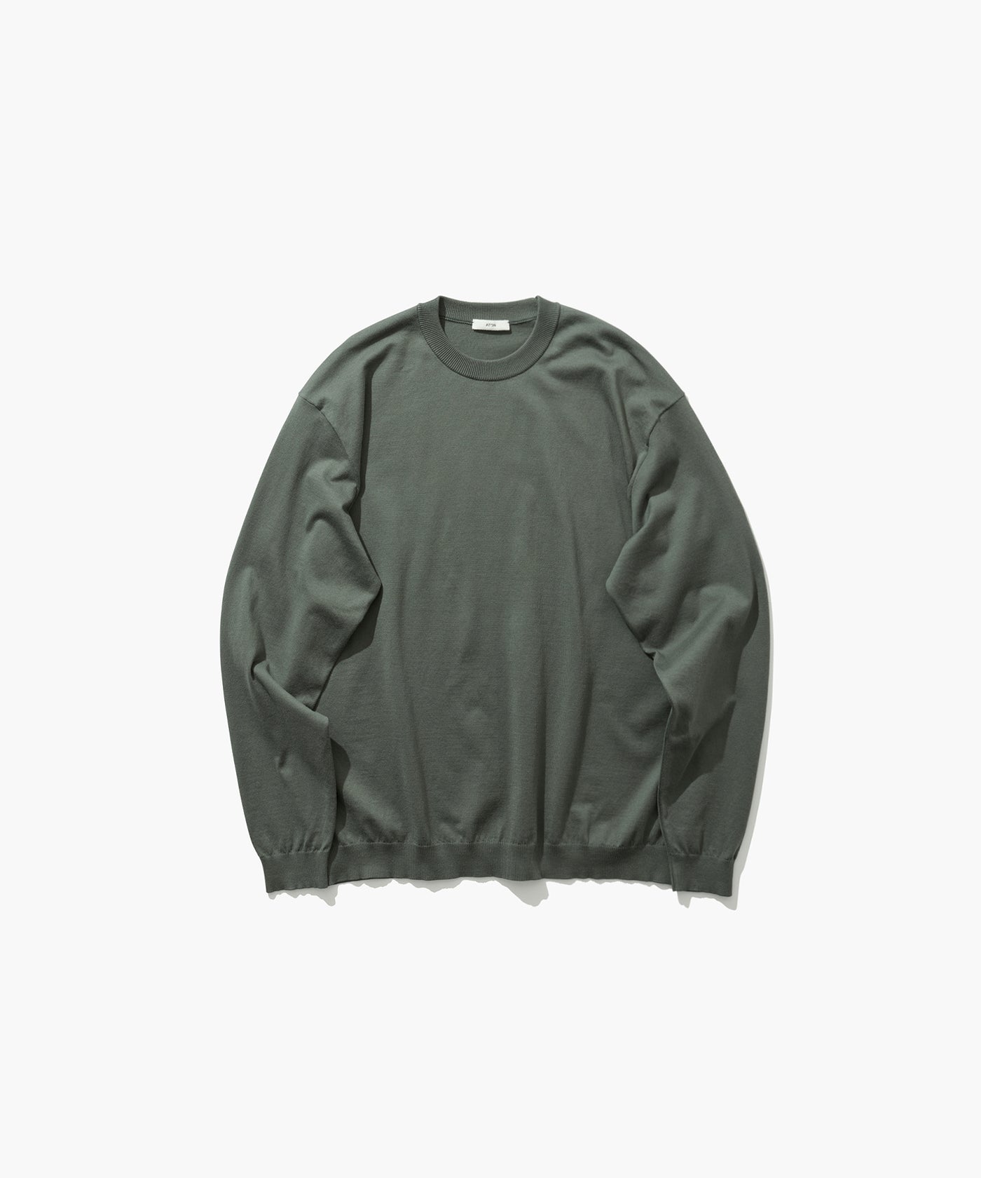 FINE COMPACT COTTON | CREW NECK SWEATER – ATON | エイトン