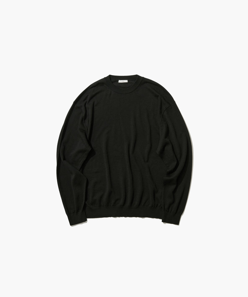 NUBACK SILK COTTON | CREWNECK SWEATER