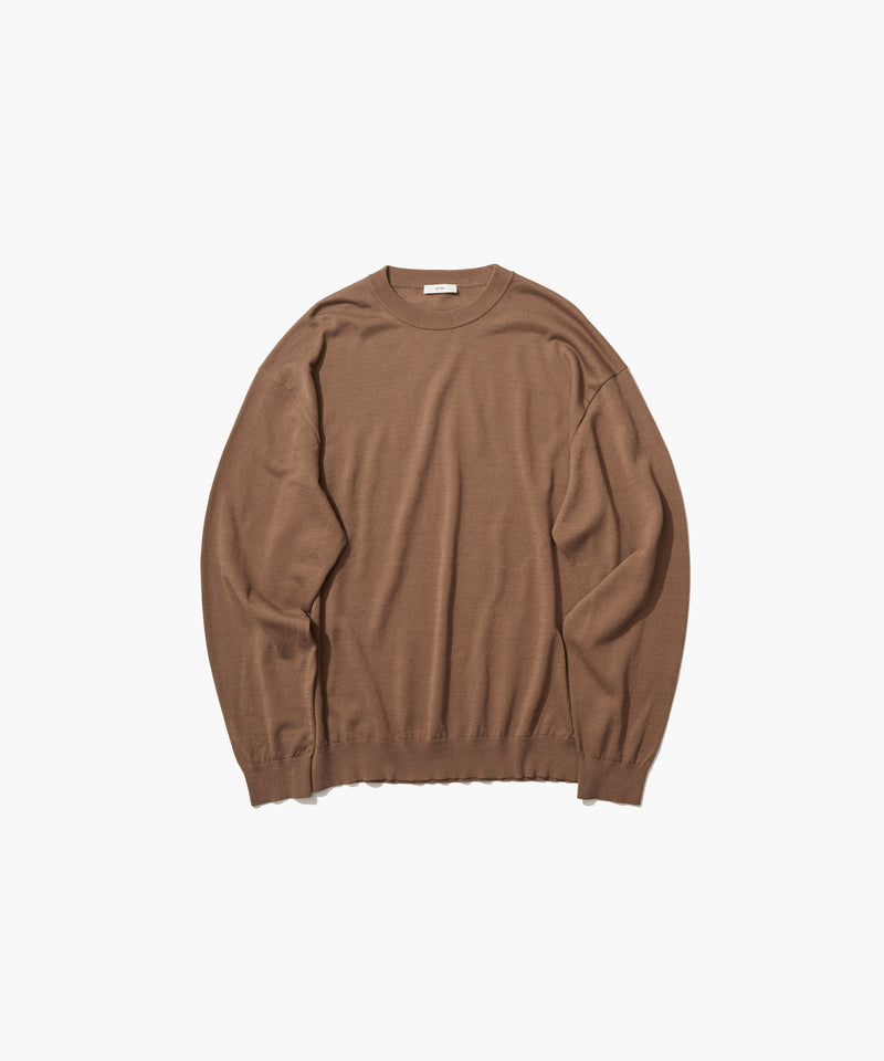 NUBACK SILK COTTON | CREWNECK SWEATER