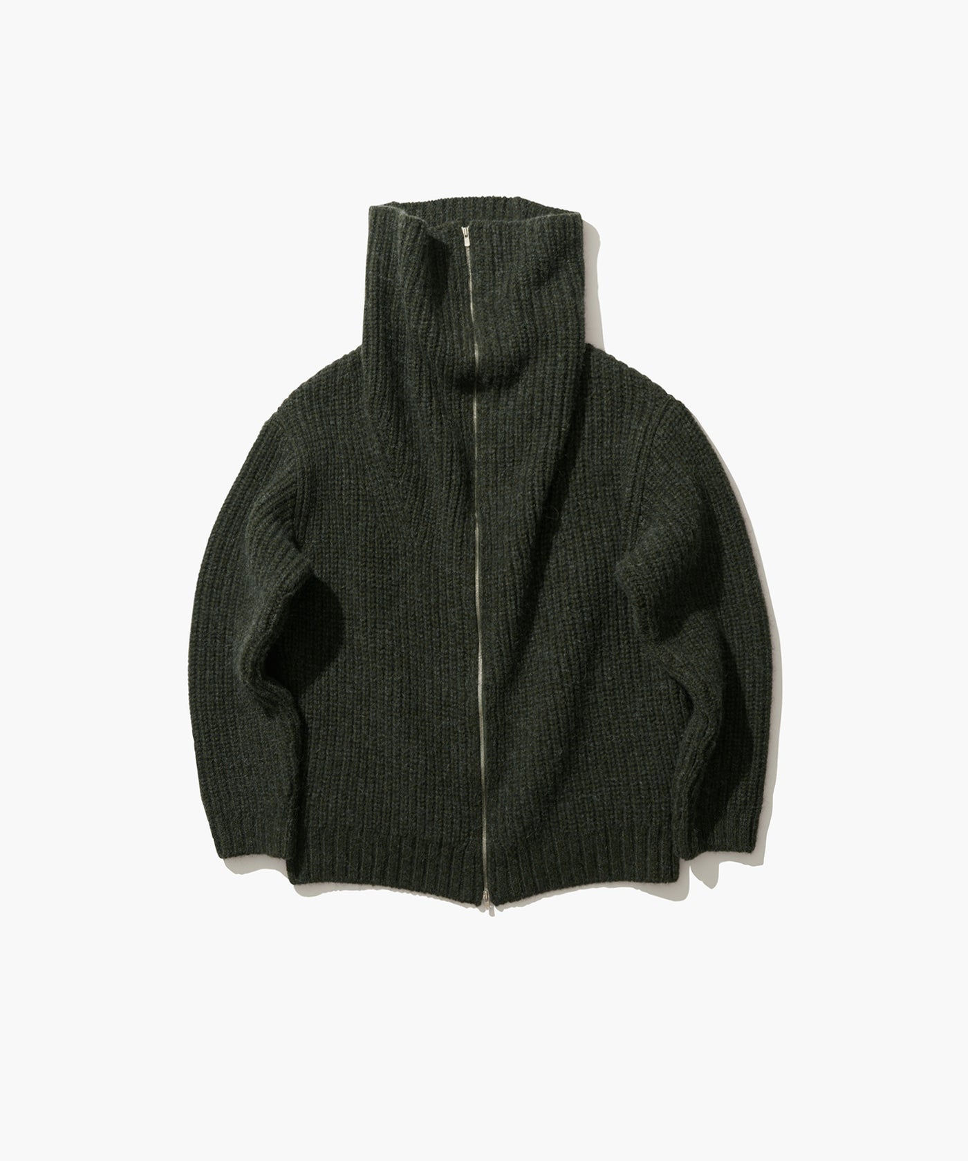 WOOL CASHMERE ALPACA | ZIPPER CARDIGAN – ATON | エイトン