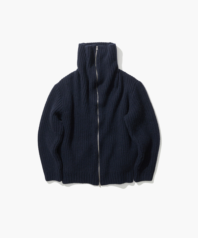 WOOL CASHMERE ALPACA | ZIPPER CARDIGAN