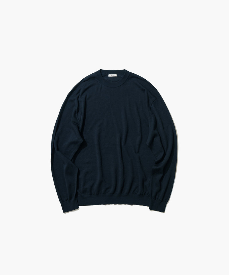 NUBACK SILK COTTON | CREWNECK SWEATER