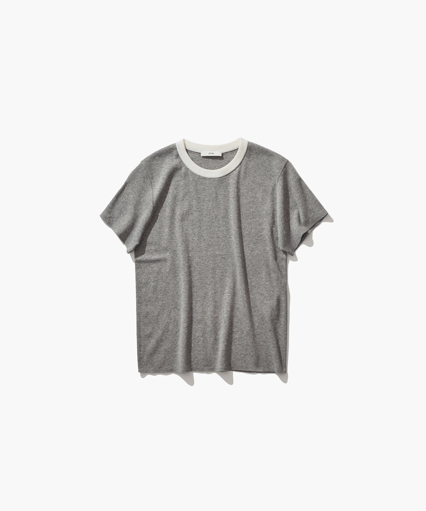 FRESCA CIRCULAR RIB | PERFECT FIT RINGER PULLOVER – ATON | エイトン