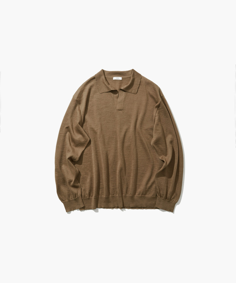 RAMIE CASHMERE | SKIPPER POLO SWEATER