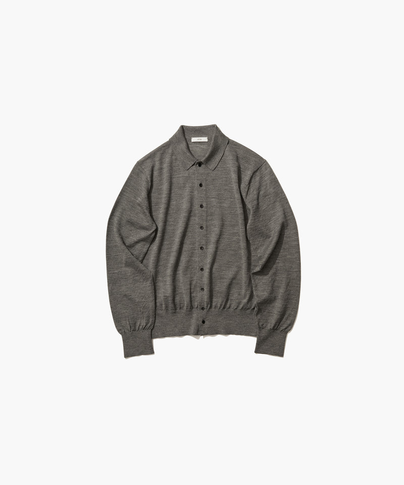 RAMIE WOOL | POLO KNIT CARDIGAN