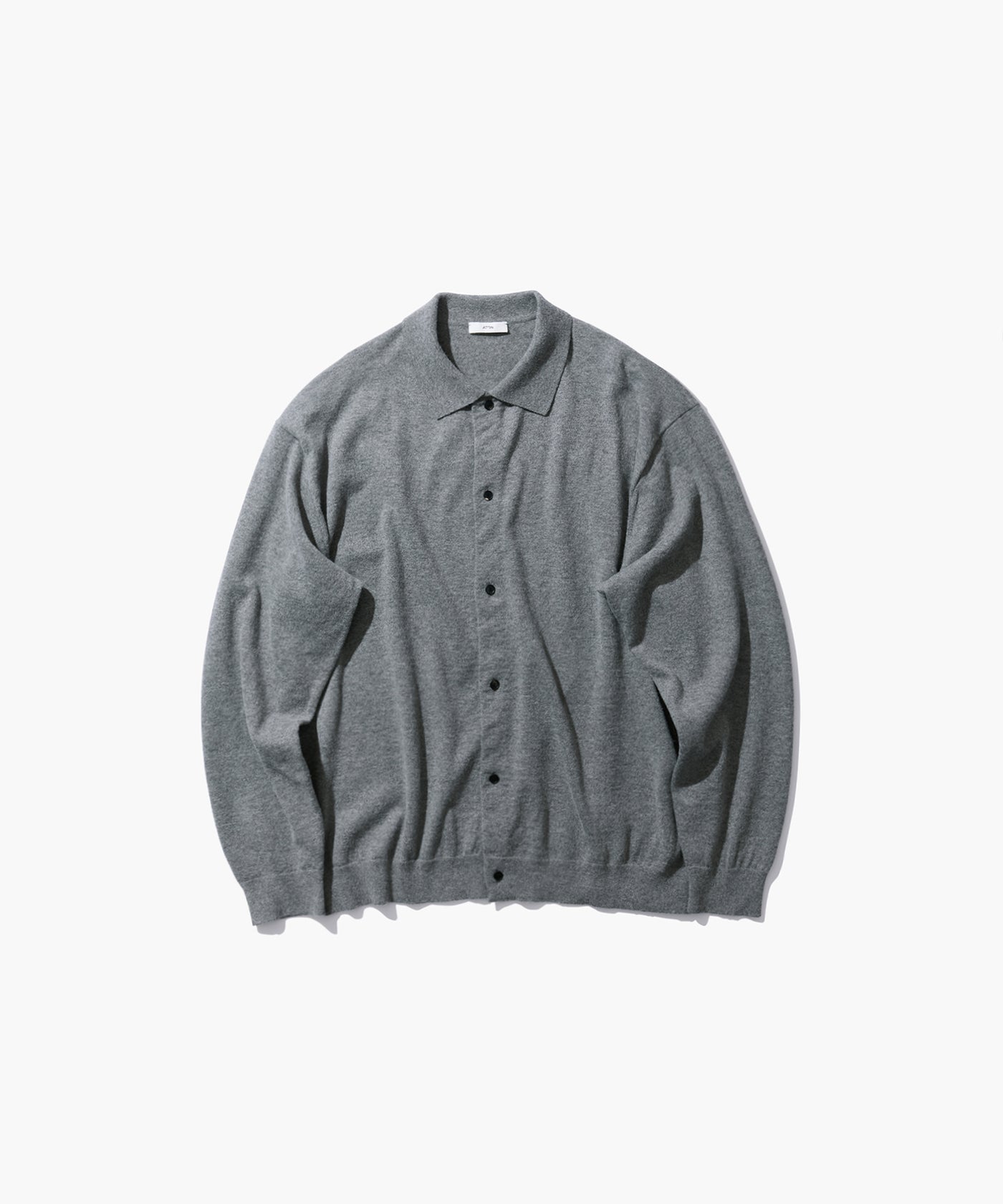 COTTON YAK KNIT | POLO CARDIGAN – ATON | エイトン