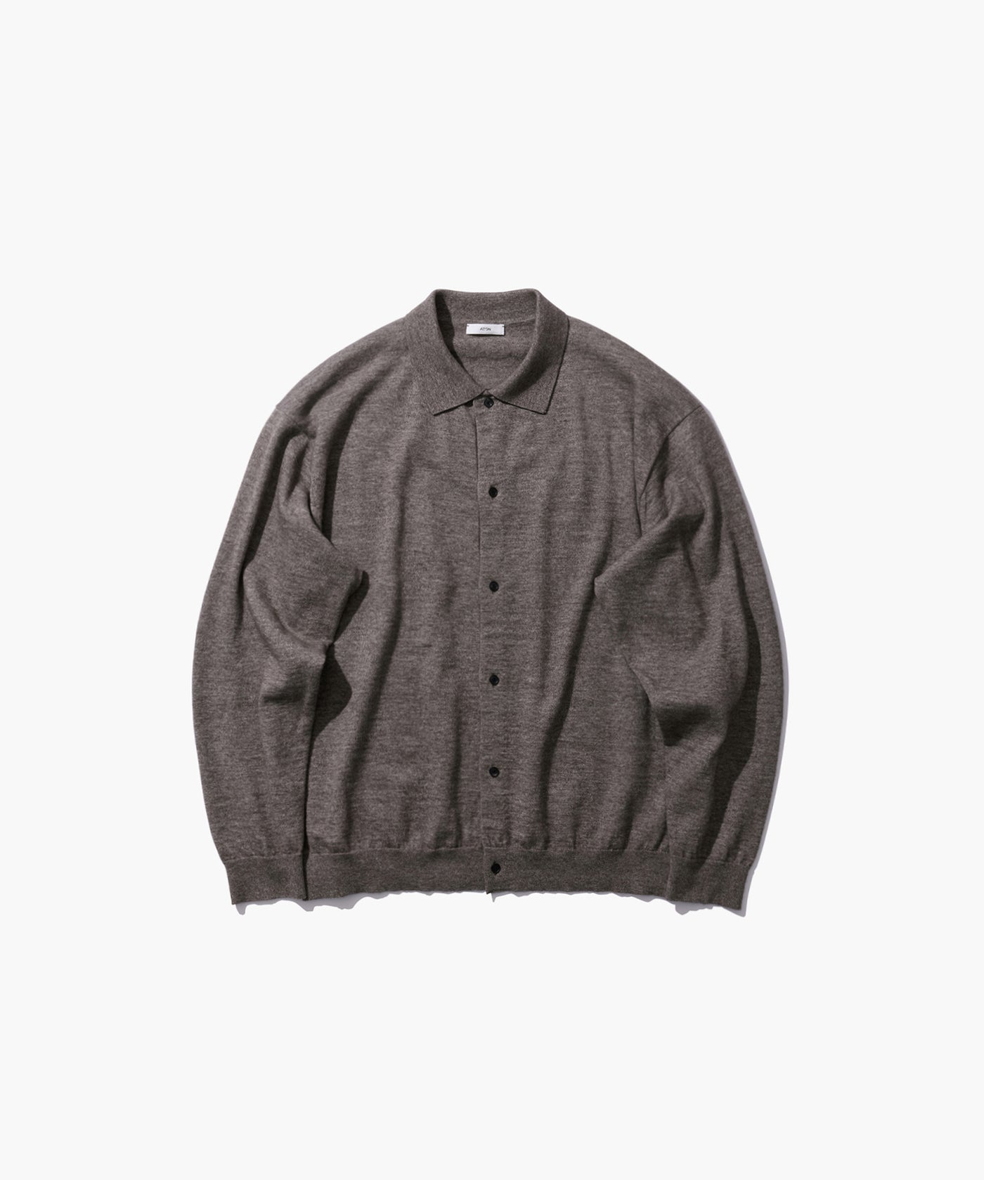POLO12単衣の参考写真 COTTON YAK KNIT | POLO CARDIGAN – ATON | エイトン