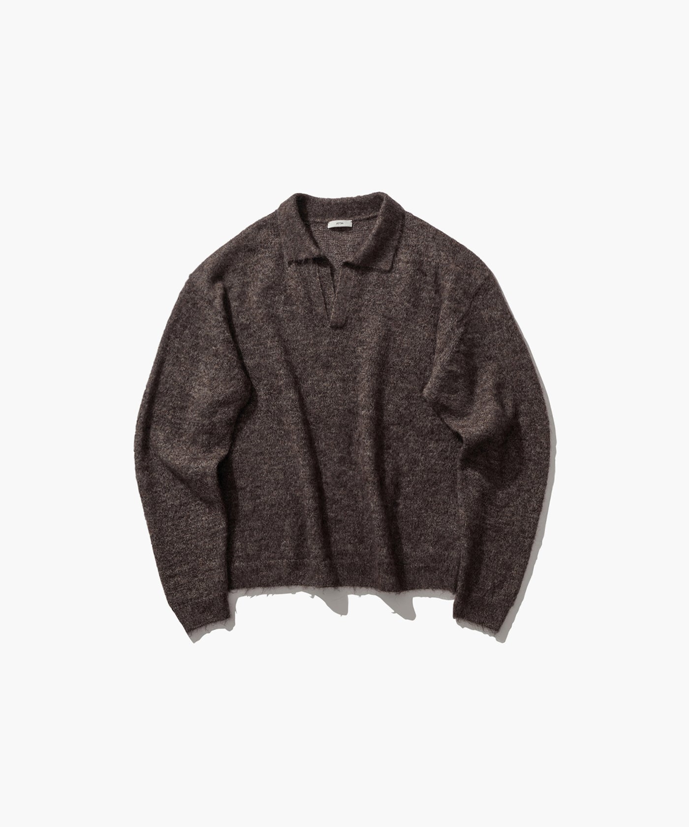 MOHAIR SHORT FUR | SKIPPER POLO SWEATER – ATON | エイトン