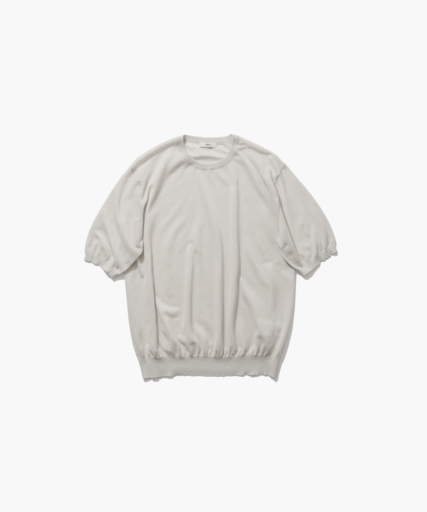HIGH TWIST COTTON | CREW NECK SWEATER – ATON | エイトン