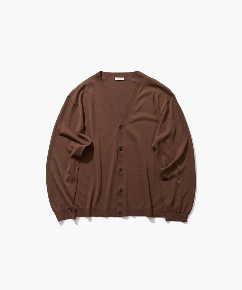 FINE ICE COTTON | V-NECK CARDIGAN – ATON | エイトン