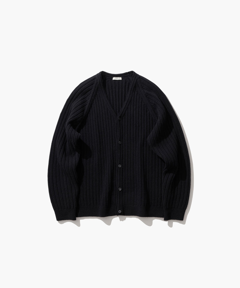 LAMBS WOOL | V-NECK CARDIGAN – ATON | エイトン