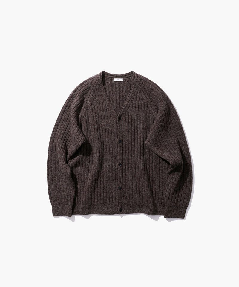 LAMBS WOOL | V-NECK CARDIGAN – ATON | エイトン