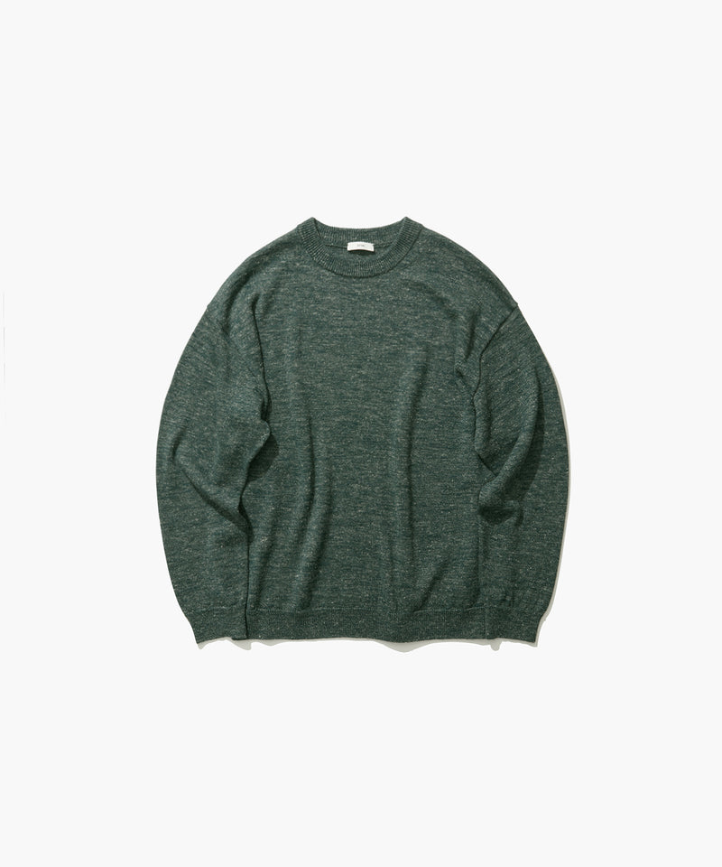 BABY ALPACA LINEN | CREWNECK SWEATER