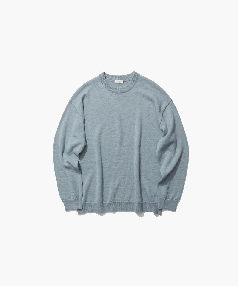 BABY ALPACA LINEN | CREWNECK SWEATER