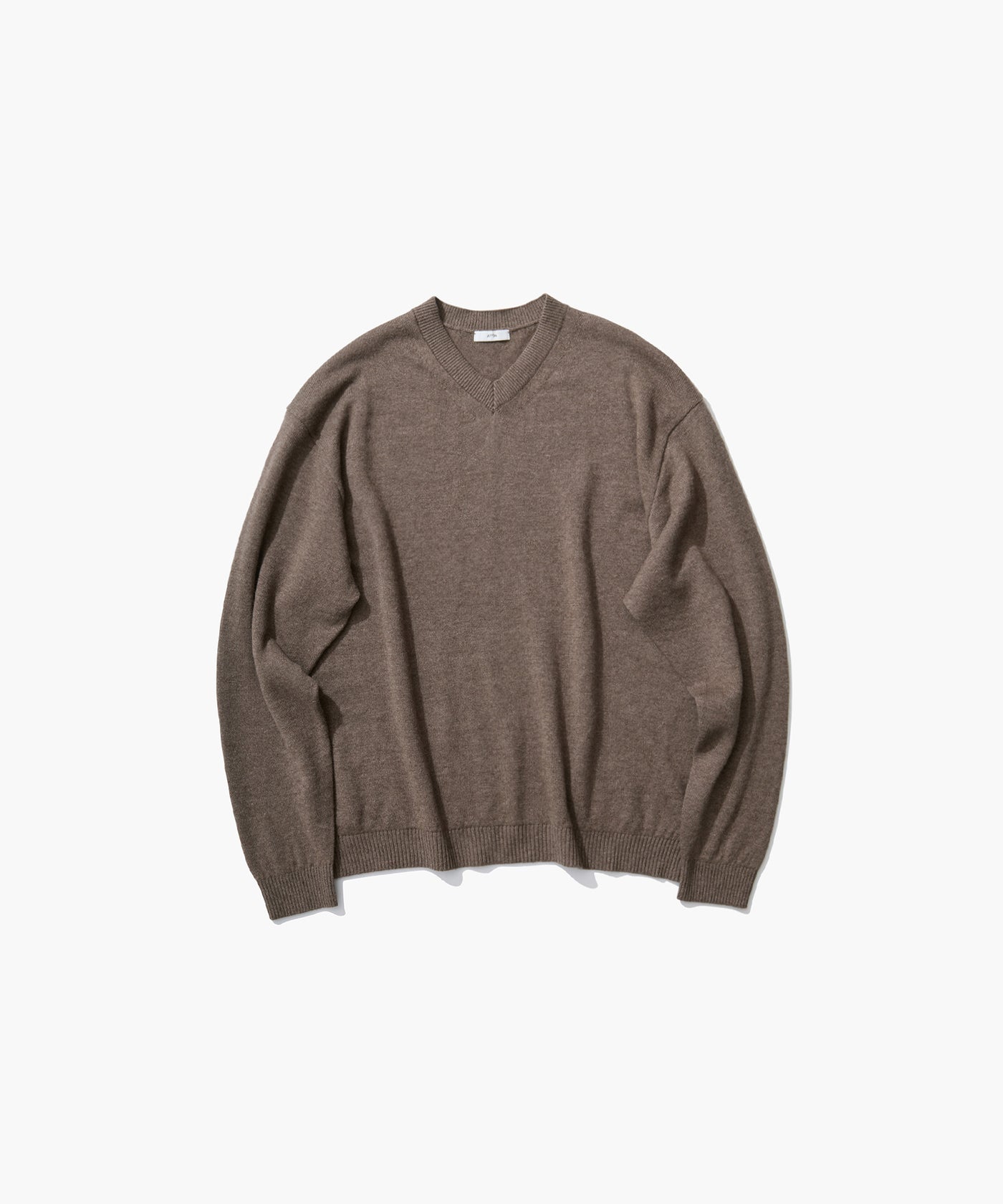 LINEN WOOL BRUSHED | V-NECK SWEATER – ATON | エイトン