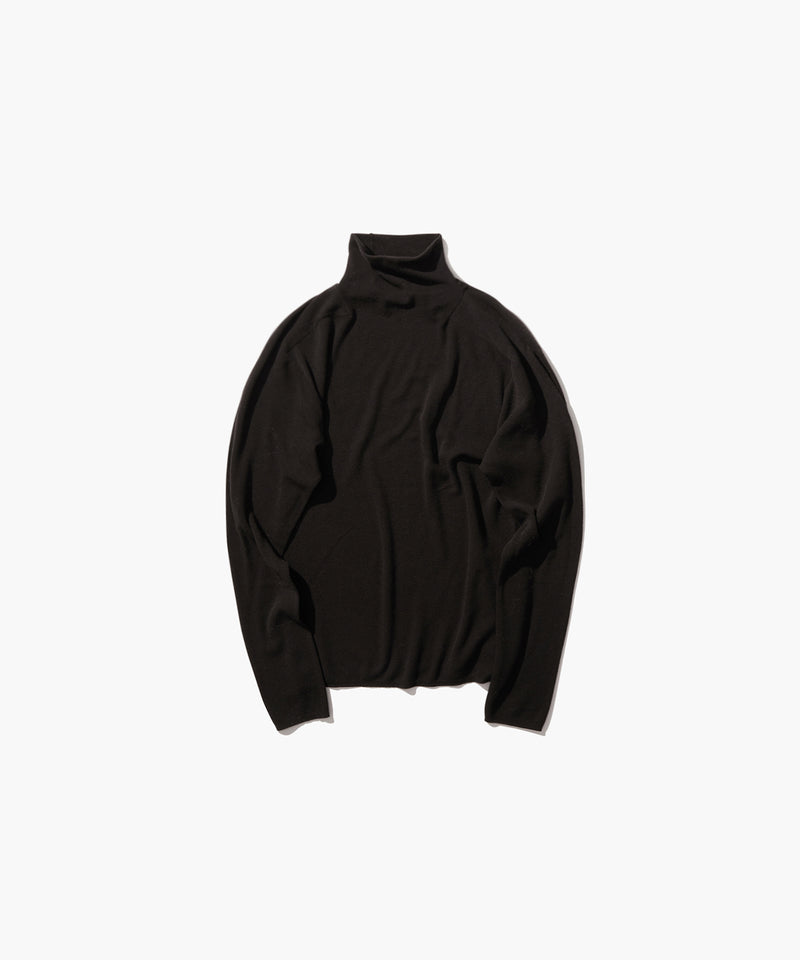 ROYAL WOOL CIRCULAR RIB | TURTLENECK SWEATER