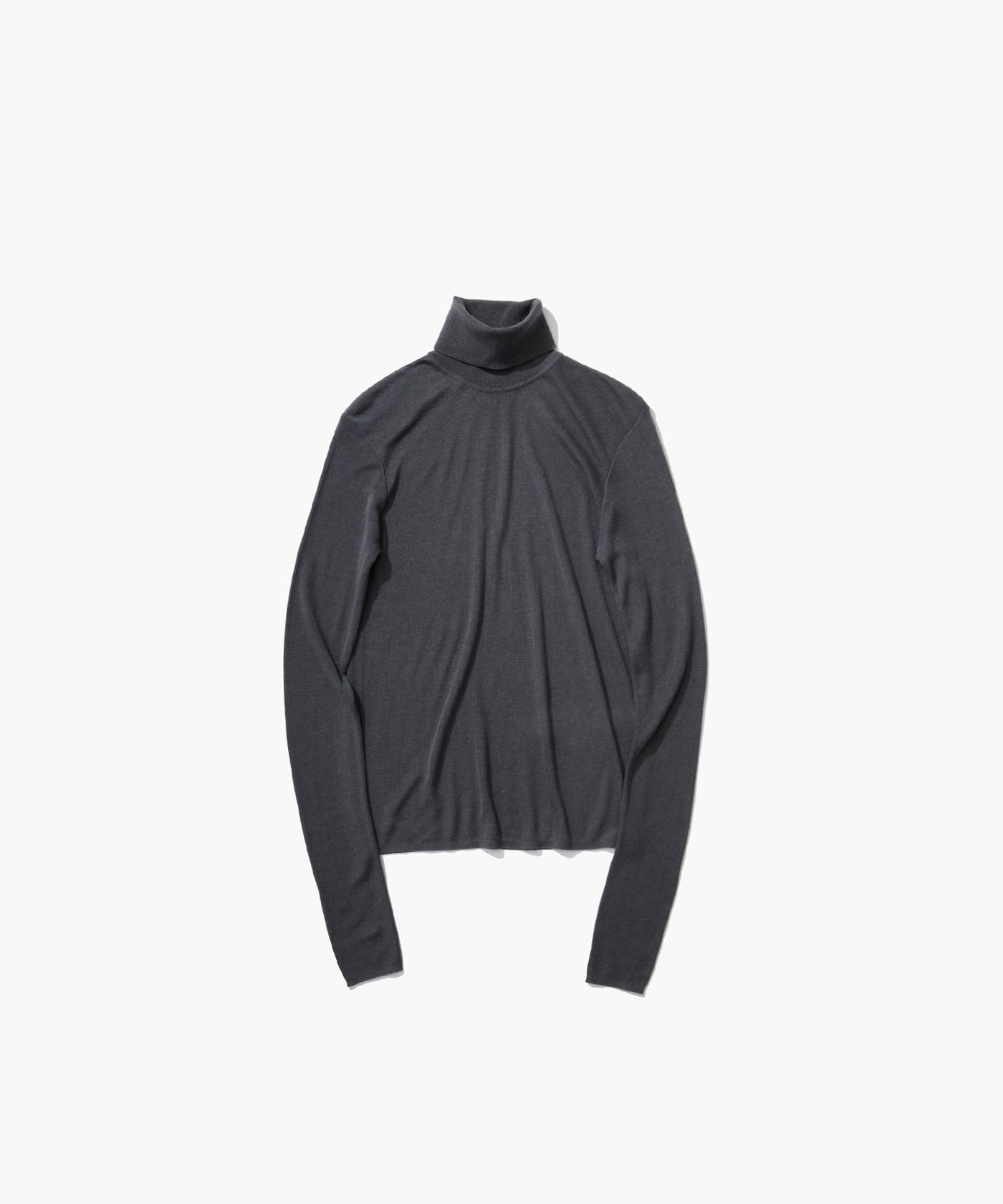 SILK BLENDED CIRCULAR RIB | TURTLENECK SWEATER – ATON | エイトン