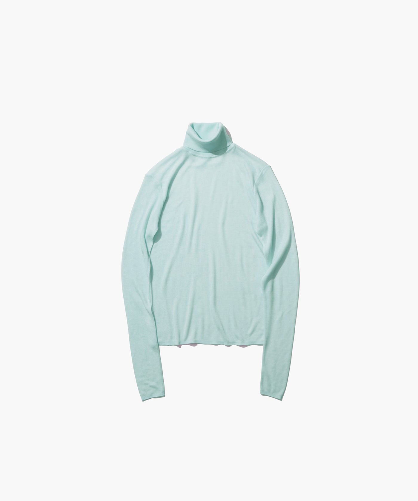 SILK BLENDED CIRCULAR RIB | TURTLENECK SWEATER – ATON | エイトン