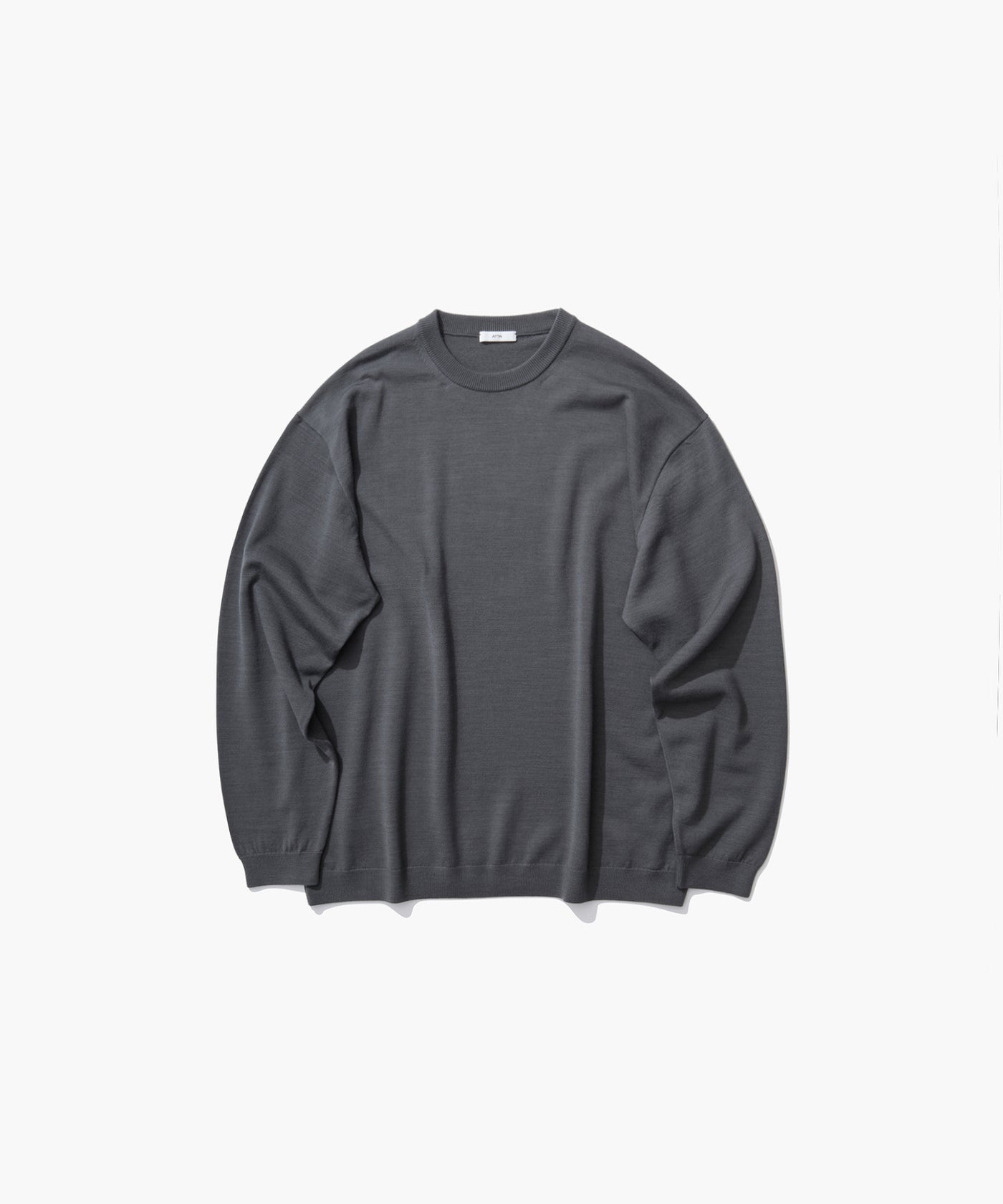 WOOSTED WOOL | CREWNECK SWEATER – ATON | エイトン