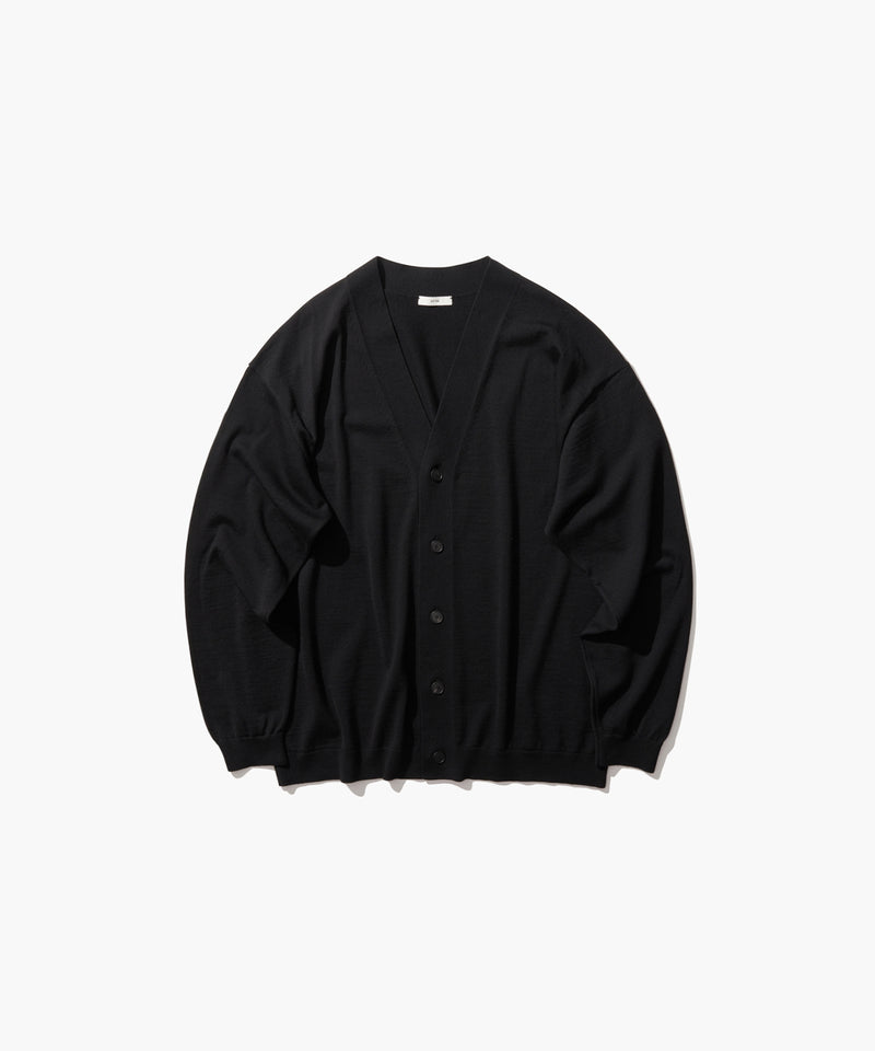 aton/エイトン wool mole oversized cardigan WOOSTED WOOL | OVERSIZED CARDIGAN – ATON | エイトン