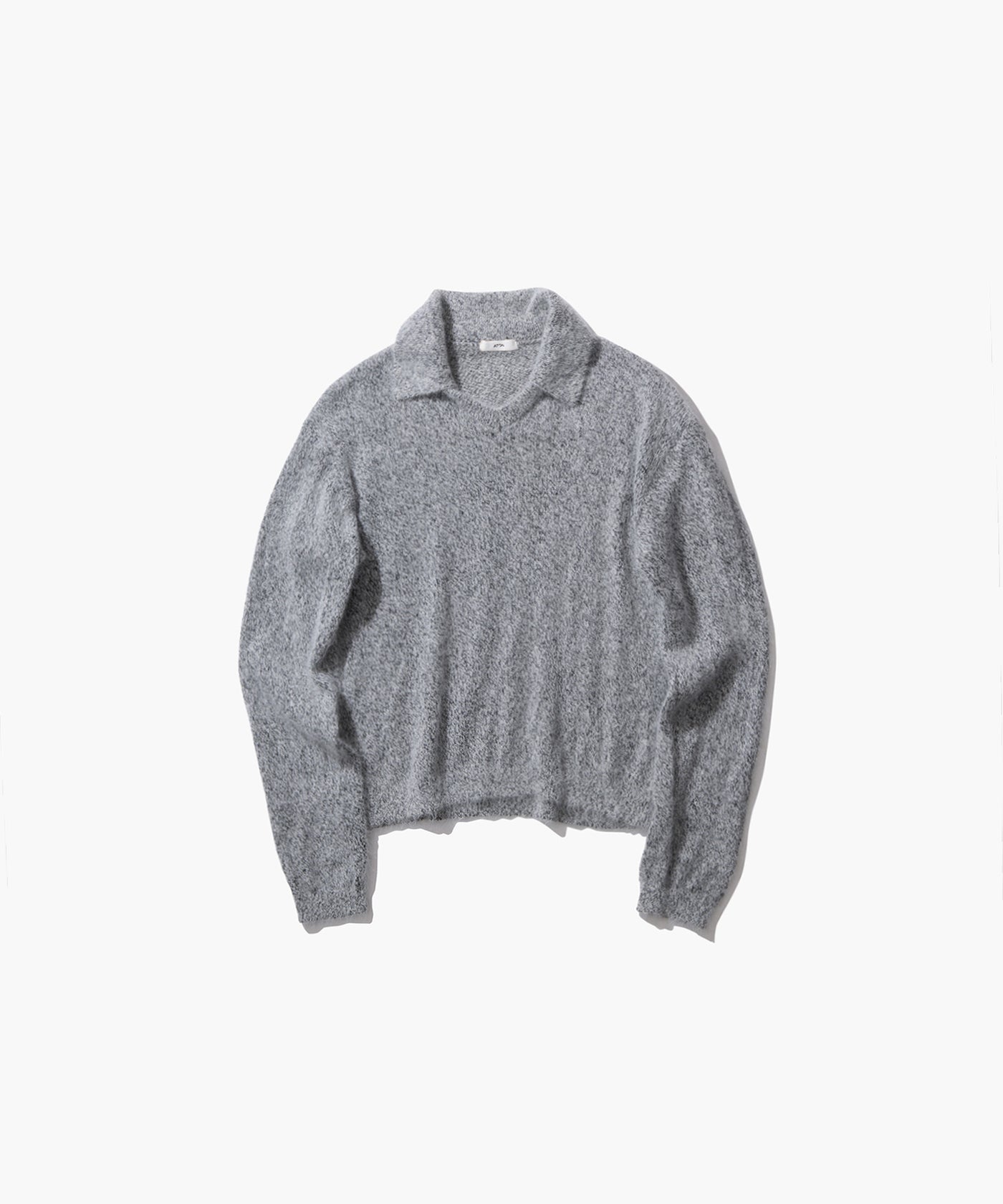 journal standard luxe 【ATON】POLO SWEATER COTTON WASHI KNIT | HALF SLEEVE POLO SWEATER – ATON | エイトン