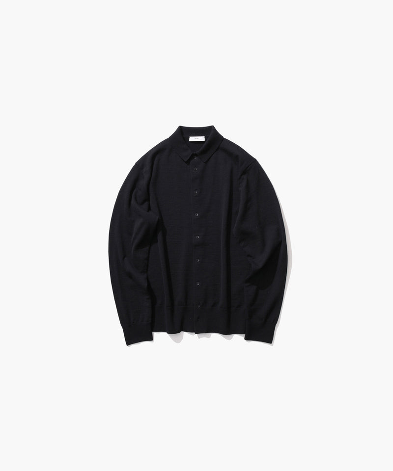 WOOSTED WOOL | POLO CARDIGAN